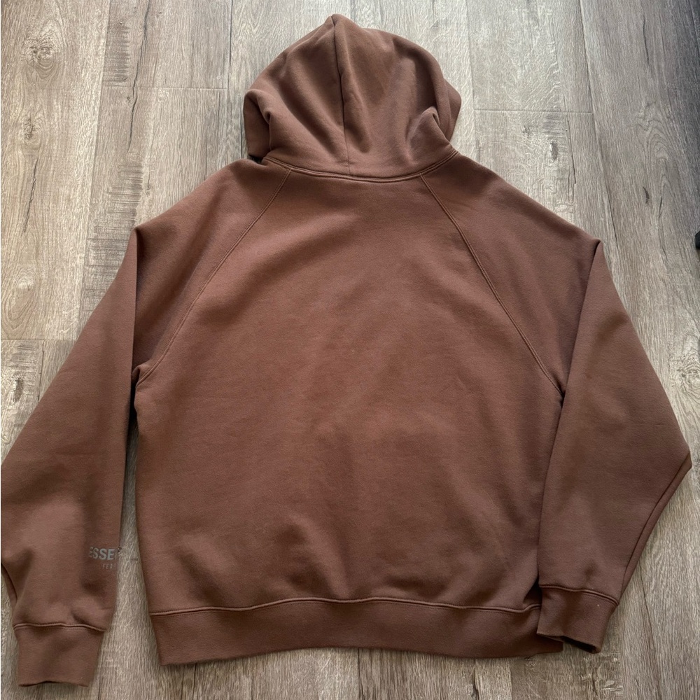 Fear of God Essentials Exclusive Brown Hoodie - Picture 2 of 4